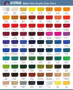 jo sonja分装83色 金属色套装 媒介套装