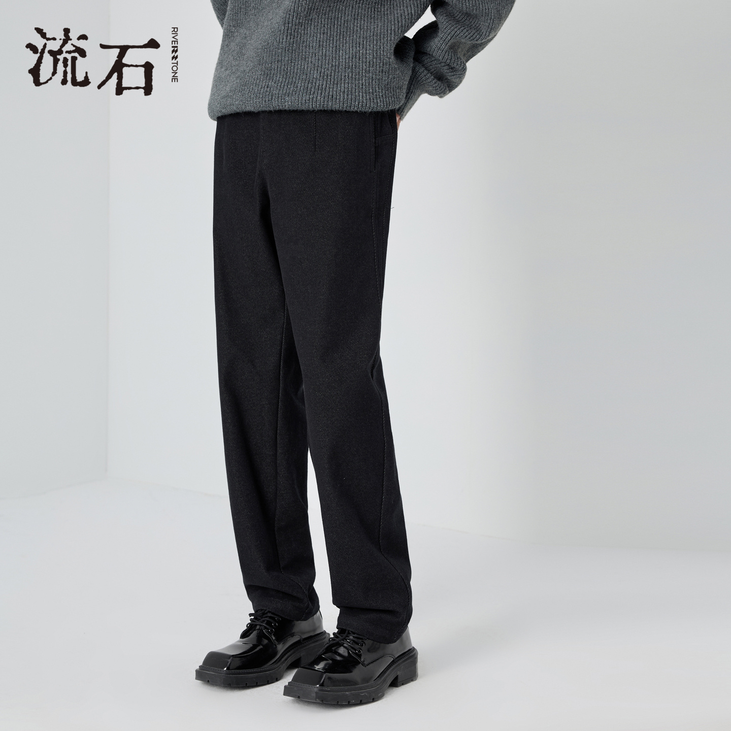 商场同款流石男装经典宽松牛仔裤