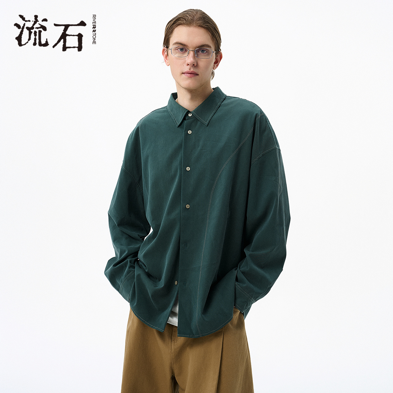 商场同款流石男装个性设计感衬衫