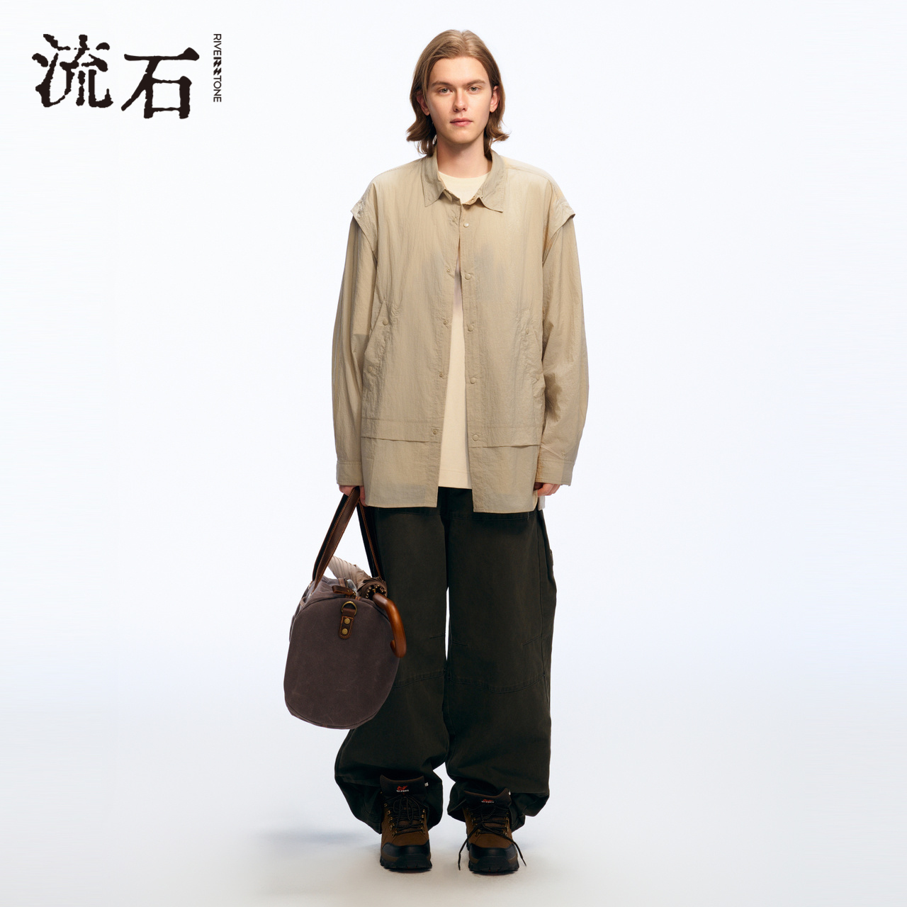 商场同款流石男装时尚轻薄防晒服