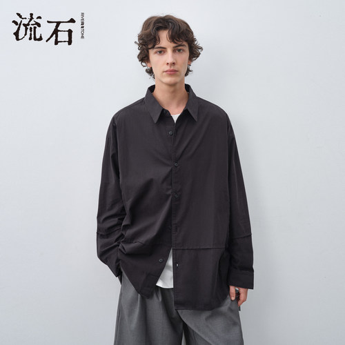 商场同款流石男装简约长袖衬衫
