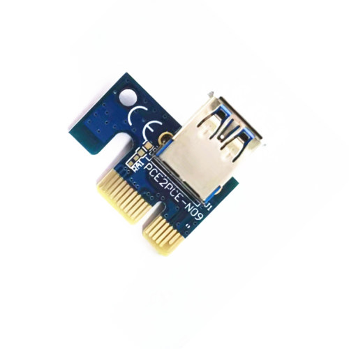 PCI-E1X转16X板USB3.0转接卡