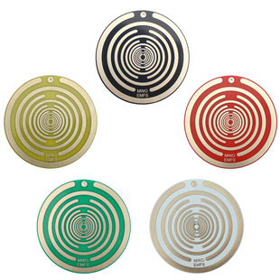 多频振荡偏振盘天线无源MWO风水摆件五行色盘自我修复穴位能量盘