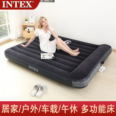 intex双人加大折叠简易充气床垫