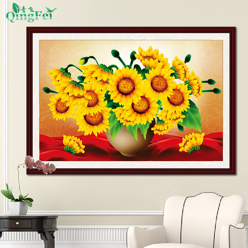 葵花十字绣价格 葵花十字绣图片 星期三