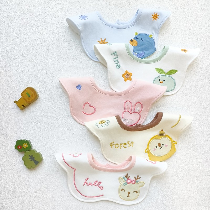 A类口水巾防吐奶纯棉婴儿围嘴