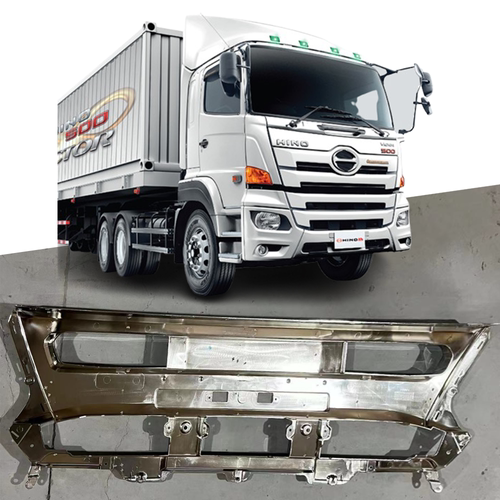 高质量适用于hino victor 500 镀铬 喷塑保险杠中段