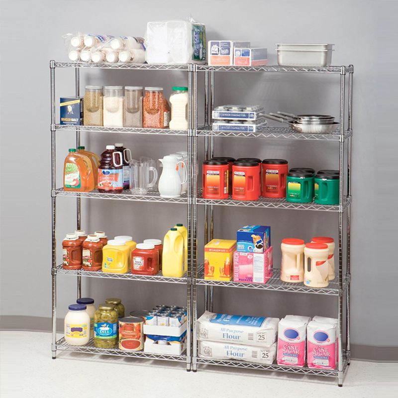 川井仓储线网镀铬大容量物料货架