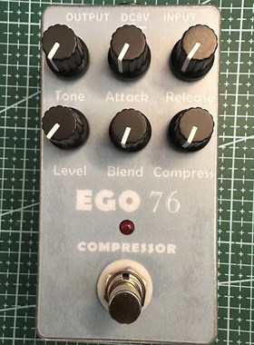 手工复刻DIY EGO76 Compressor电吉他贝司压缩单块效果器套件散件
