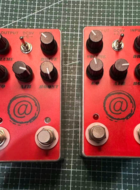 JHS at+失真高增益单块效果器手工双踩钉DIY制作套件成品
