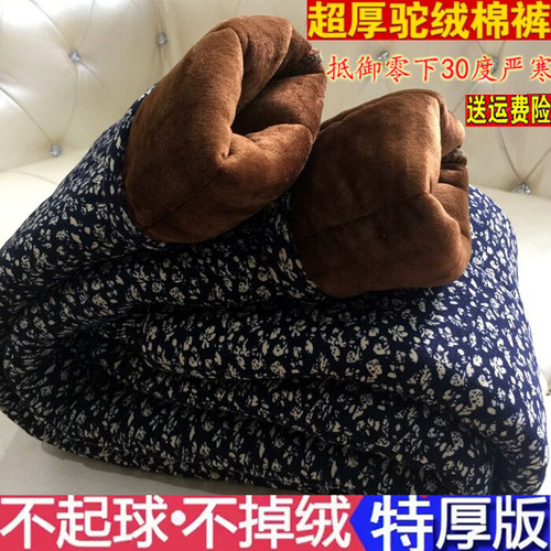 中老年人棉裤女70-80岁加绒加厚奶奶冬装保暖裤高腰宽松妈妈外穿 - 封面