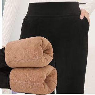 保暖宽松妈妈裤 老太太冬装 加厚老人裤 猞利绒三层加厚老奶奶棉裤