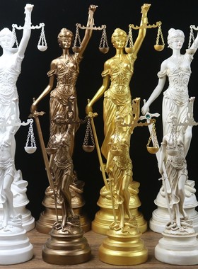 正义风律师事务所树脂摆件雕塑像