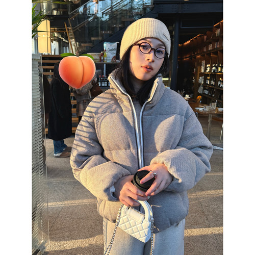 ALIN【bc鼎级】定织澳洲初剪羊绒羊毛 特种超篙密针织鹅绒羽绒服