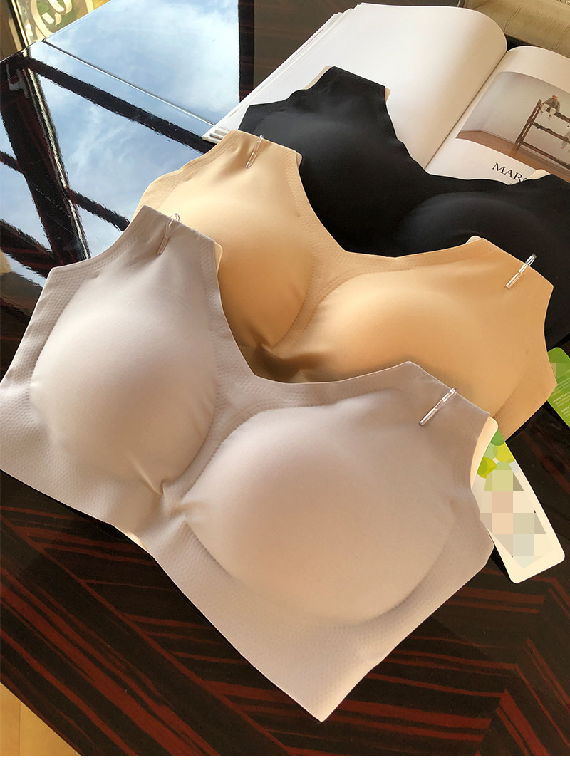 alin黑科技无穿感舒适高弹力兰精莫代尔运动无钢圈内衣文胸