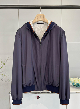 ALIN【LP鼎级线】男装线 经典bomber意大利科技面料针织羊绒外套