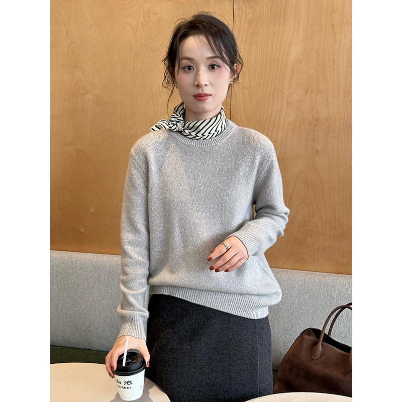 ALIN美妙云雾花式纱 15.5微米软糯厚实100%山羊绒重磅圆领毛衣,女装/女士精品,羊绒衫,淘宝优惠券,粉丝福利购,淘宝优惠卷