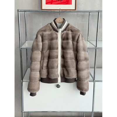 ALIN意大利BC鼎奢 丹麦进口哥本哈根紫标小母貂夹克水貂外套