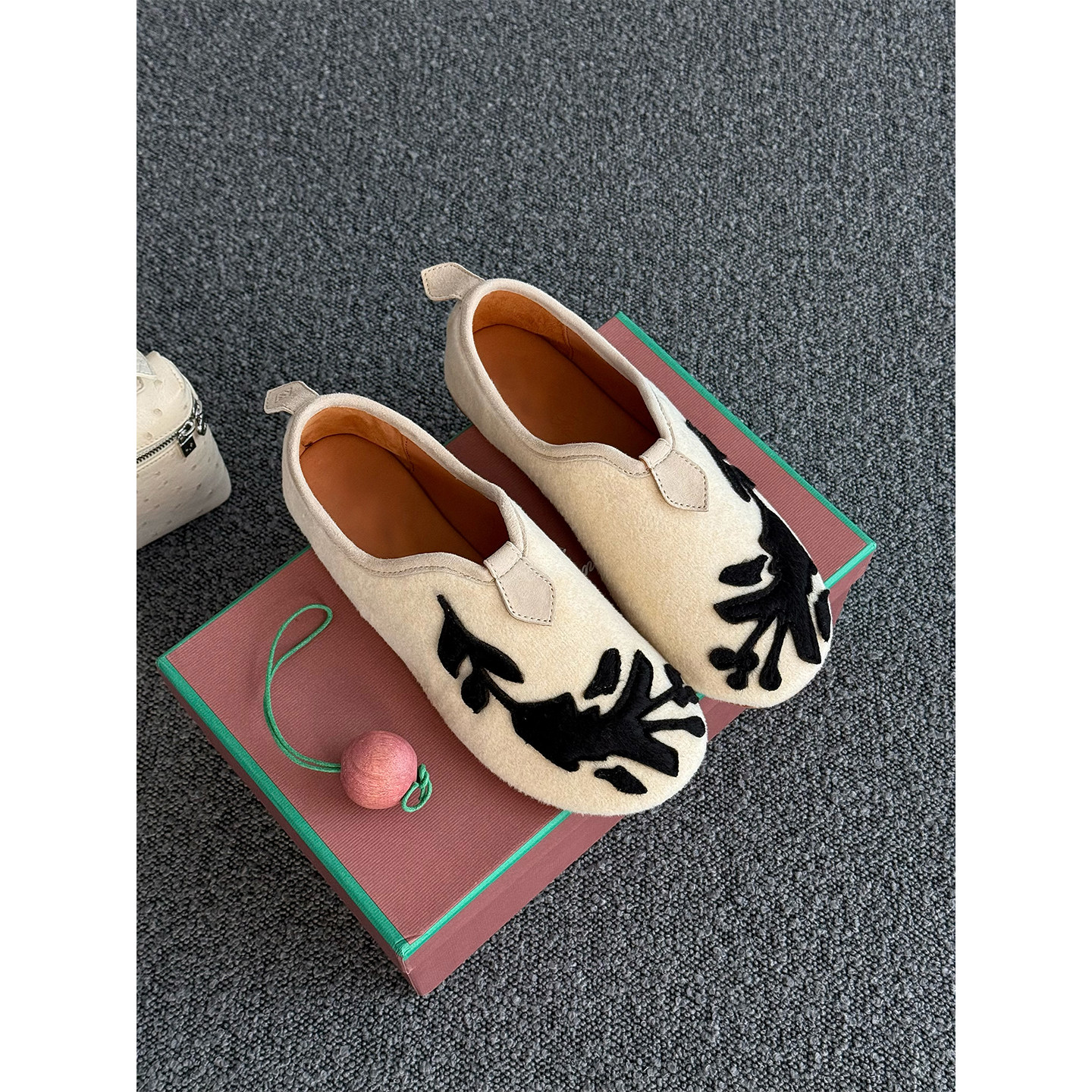 ALIN意式LP 澳洲羊毛+内里鹿皮 意大利真皮大底一脚蹬芭蕾乐福鞋,女鞋,时尚芭蕾鞋,淘宝优惠券,粉丝福利购,淘宝优惠卷