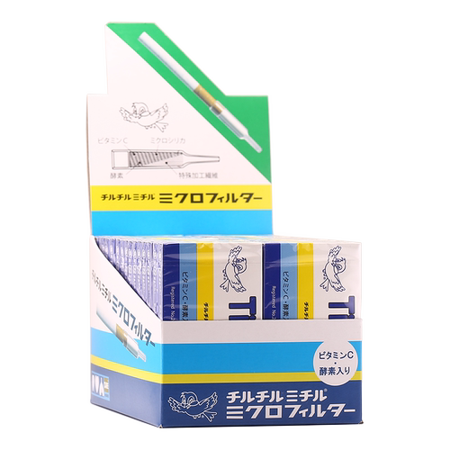 日本Tiltil Mitil蓝小鸟烟嘴300支神鸟酵素过滤器一次性过滤烟嘴