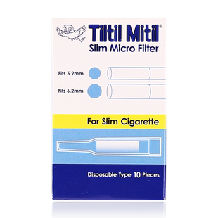 日本Tiltil Mitil蓝小鸟烟嘴中细支两用过滤烟嘴男女士烟嘴一次性