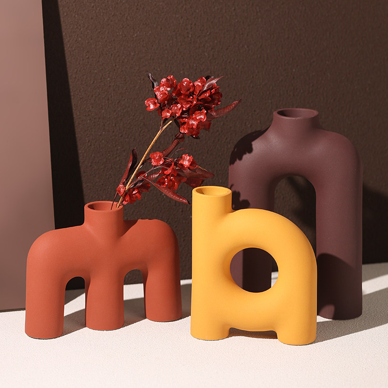 贝汉美创意现代简约花瓶摆件客厅餐桌陶瓷花器插花干 干燥花电视,家居饰品,装饰摆件,淘宝优惠券,粉丝福利购,淘宝优惠卷