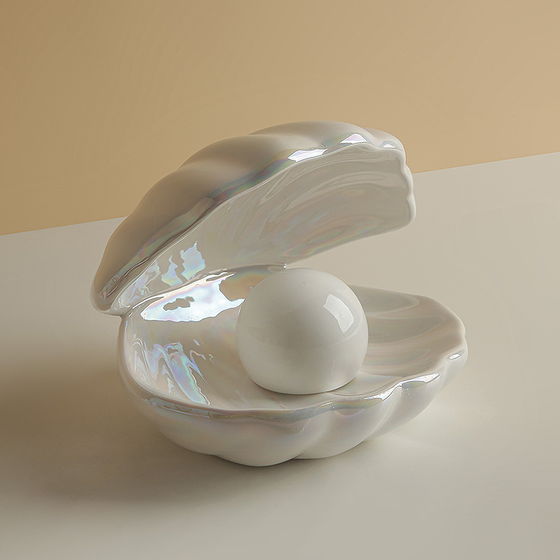 贝壳小夜灯收纳盘桌面装饰