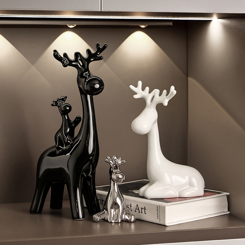 贝汉美陶瓷摆件轻奢风酒柜电视柜