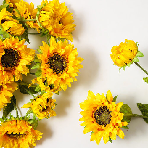 客厅向日葵仿真客厅软装饰品假花