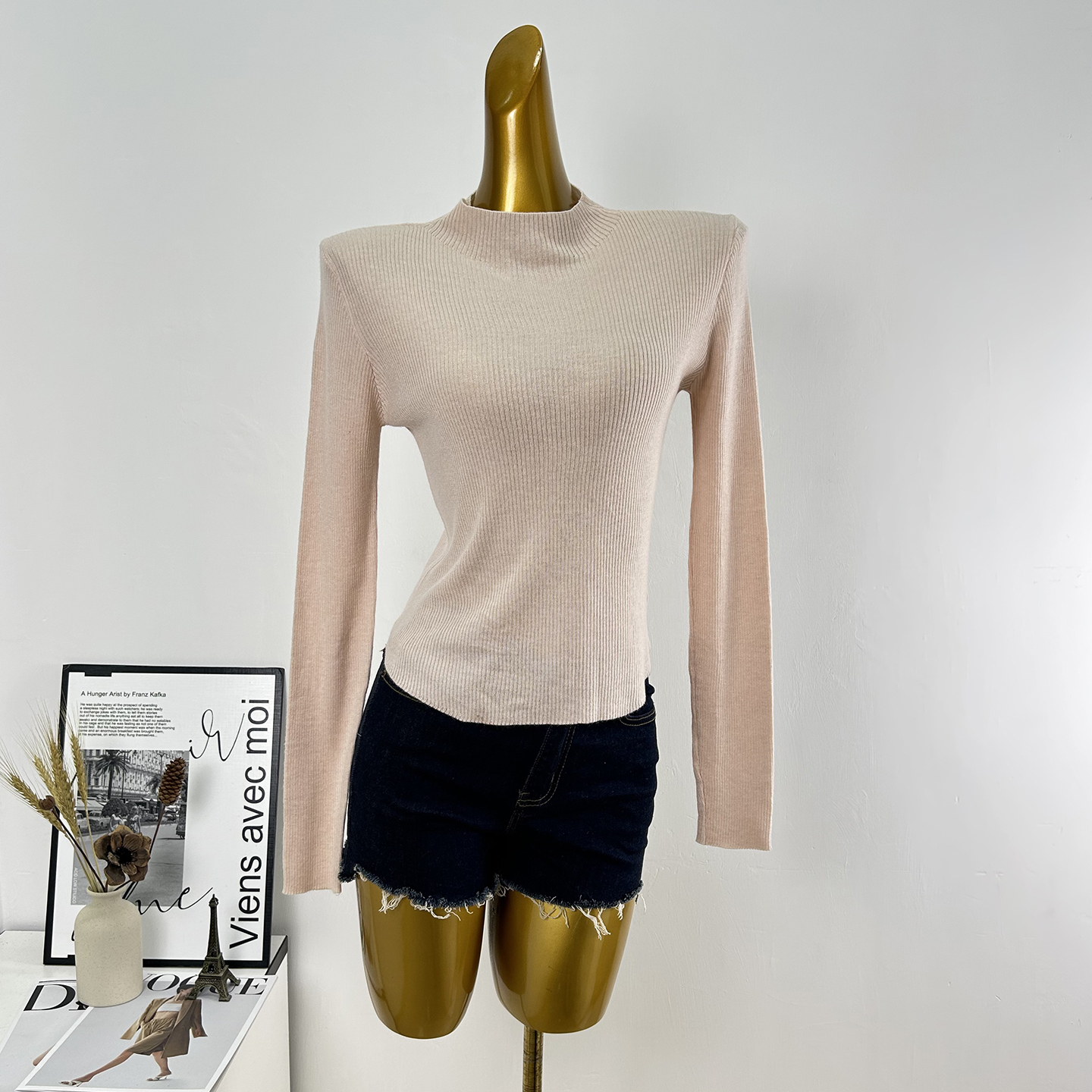 韩系长袖软糯六羊毛针织衫