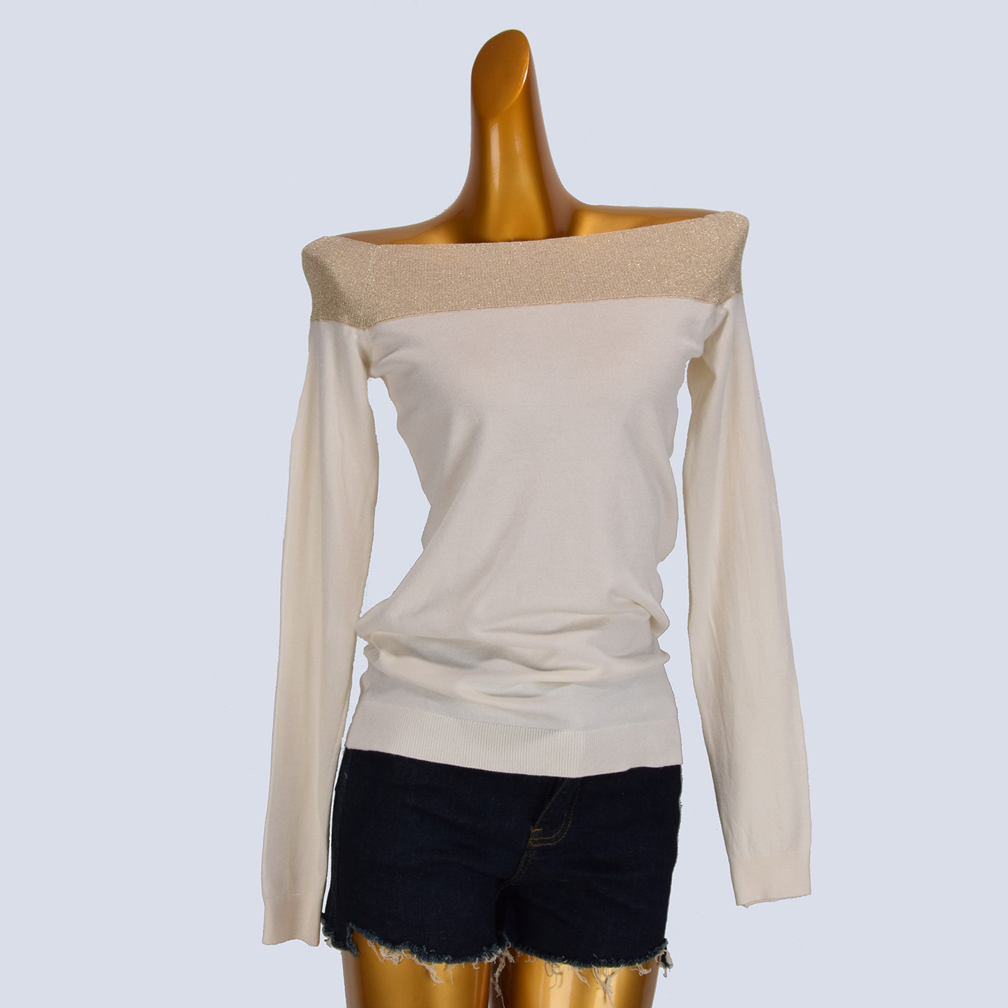 法式一字肩针织衫女春秋新款气质修身显瘦百搭长袖打底衫上衣潮