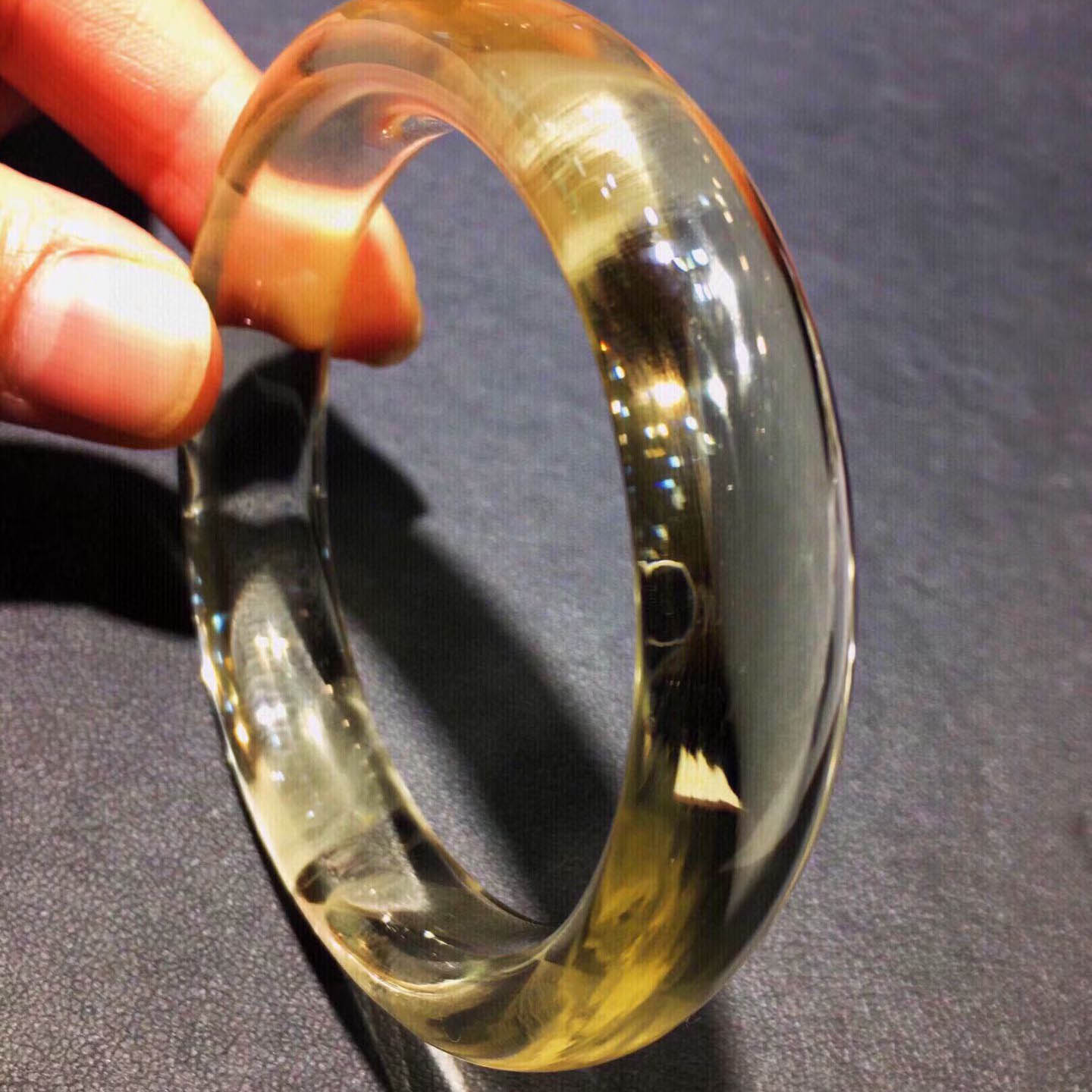 魅晶天然水晶黄水晶千层手镯