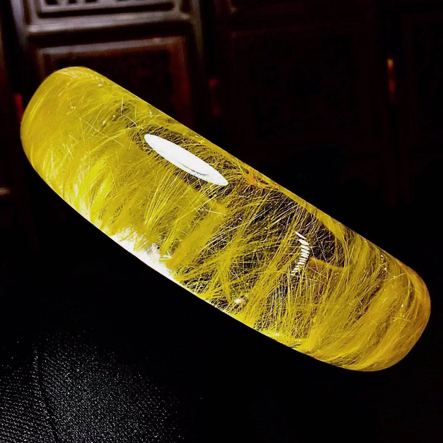 魅晶天然水晶金发晶顺发晶手镯