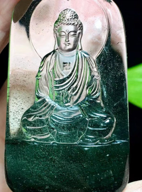 魅晶水晶晶体通透吊坠