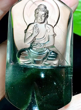 魅晶水晶晶体通透吊坠