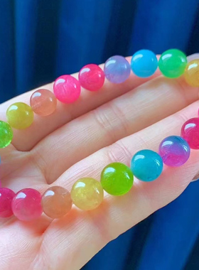 魅晶碧玺晶体通透手链