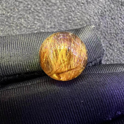 魅晶天然水晶发晶金发晶顺发单珠