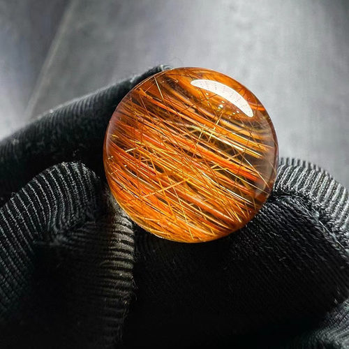 魅晶天然水晶铜顺发发晶单珠