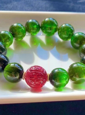 魅晶碧玺晶体通透手链