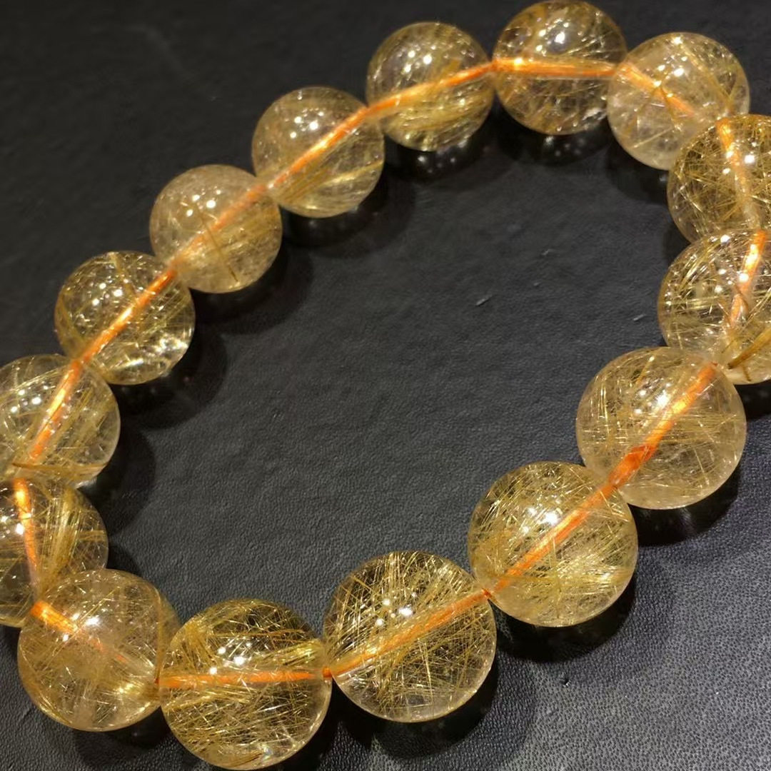 魅晶天然水晶晶体通透西巴进口维纳斯金发晶手链