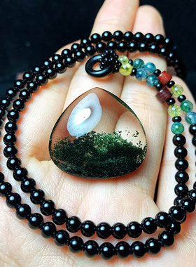 天然幽灵吊坠聚宝盆吊坠魅晶