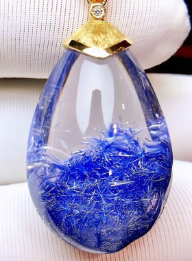 魅晶水晶晶体通透吊坠