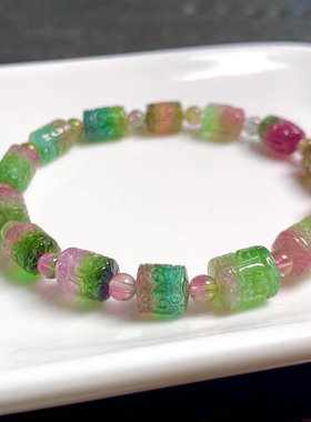 魅晶碧玺晶体通透手链