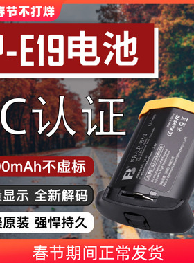 沣标LP-E19 LP-E4N电池全解码适用佳能R3 1DX3 1DX2 1Ds3 1DS4 1D4/3 1DX Mark III II IV 1DC充电器相机配件