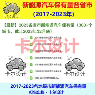 2017-2023年各省市新能源汽车保有量数据各地级市汽车数据