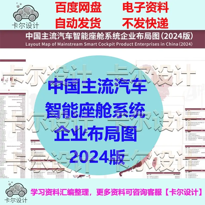 中国主流汽车智能座舱系统企业布设计素材/源文件