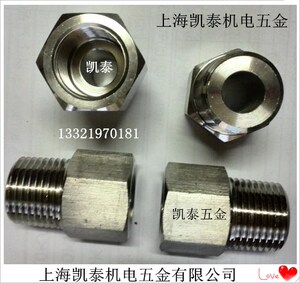304不锈钢内外接头内M18X1.5 转外M14X1.5 1/4 3/8 1/2内外牙接