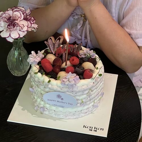 2026母亲节啃啃同款蛋糕装饰亚克力闪粉MOM插件妈妈节日快乐插牌