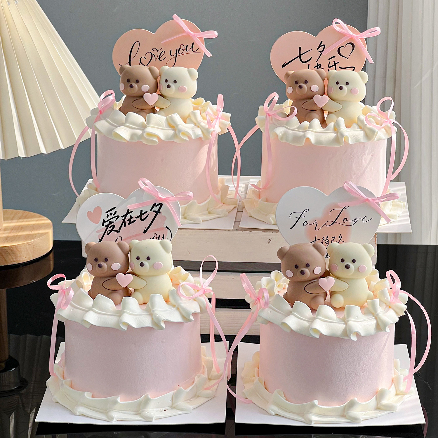 2025七夕情人节蛋糕装饰网红软胶抱抱熊摆件情侣表白爱心卡片插件,节庆用品/礼品,节日装扮用品,淘宝优惠券,粉丝福利购,淘宝优惠卷