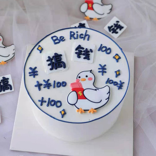 网红简约款软胶摆件可爱蛋糕装饰